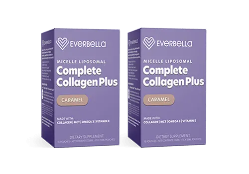 EverBella Complete Collagen Plus Micelle Liposomal Caramel Boxes Two Pack